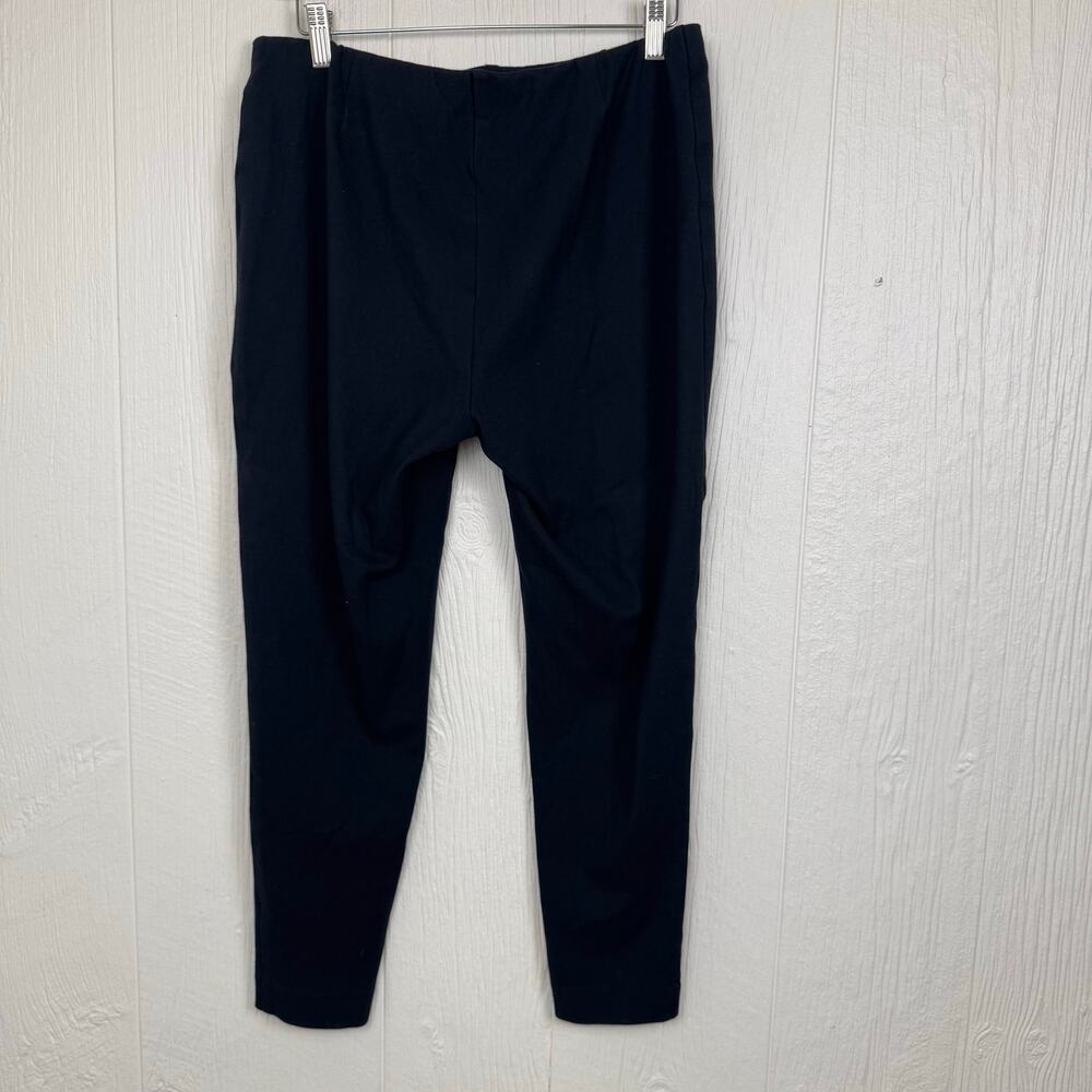 J. Jill Ponte Leggings Black Size Large Viscose Blend Neutral High-Rise Pull On - Picture 7 of 7